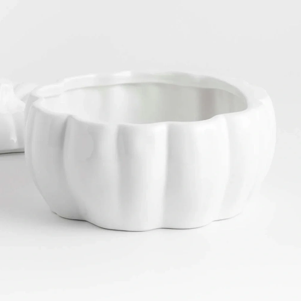 Crate&Barrel White Pumpkin Tureen